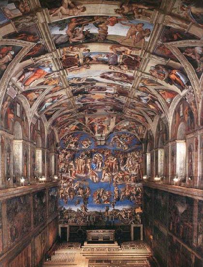 Michelangelo Buonarroti Interior of the Sistine Chapel china oil painting image